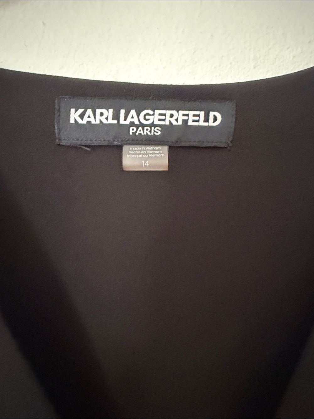 Karl Lagerfeld Black Double-Breasted Dress with Gold Buttons - Picture 5 of 5